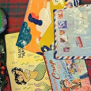 Blue Q zipper pouches lot of 4